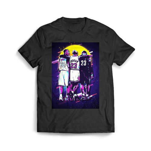 Michael Jordan Kobe Bryant Lebron James Nba Men's T-Shirt