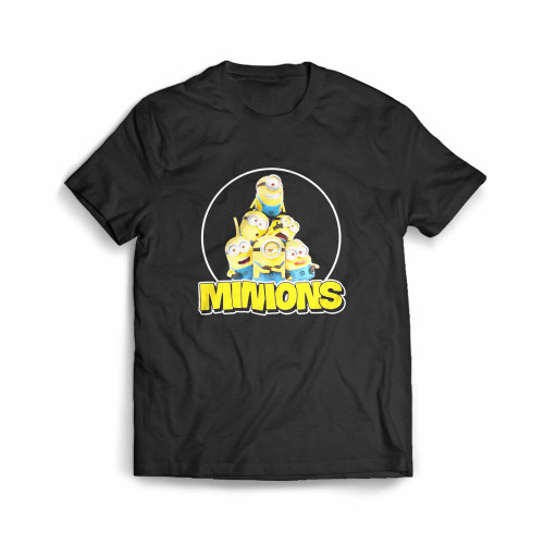 Minions Group Cute Face Minion Banana Funny Emotions Men's T-Shirt