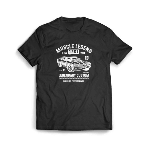 Muscle Car Legend Cool Car Design Automobile Men's T-Shirt Muscle Car Legend Cool Car Design Automobile Men's T-Shirt