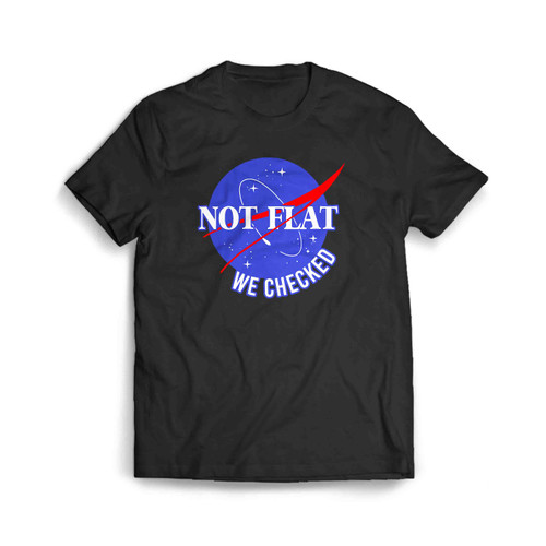 Nasa Not Flat We Checked Men's T-Shirt
