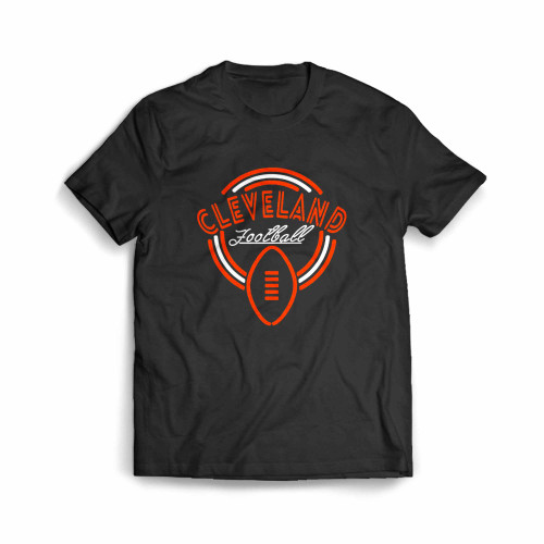 Neon Sign Cleveland Football Men's T-Shirt