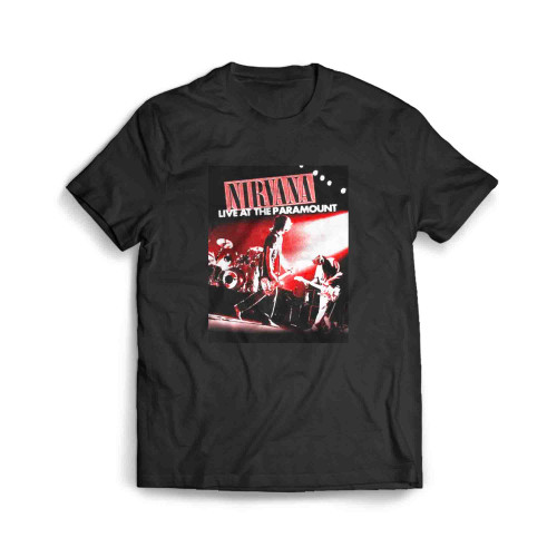 Nirvana Live At The Paramount Black Men's T-Shirt