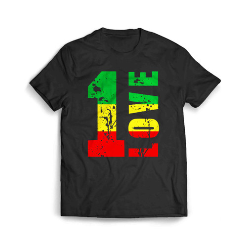 One Love - Jamaica Rasta Reggae Music Caribbean Men's T-Shirt