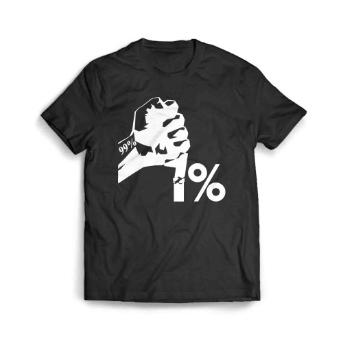 One Percent Fist Crush Break Men's T-Shirt