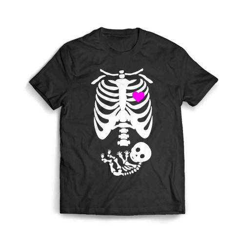 Pregnant Skeleton Halloween Men's T-Shirt