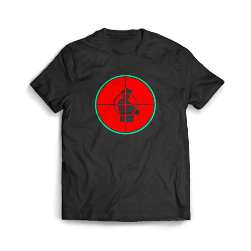 Public Enemy Red And Green Target Logo Men's T-Shirt