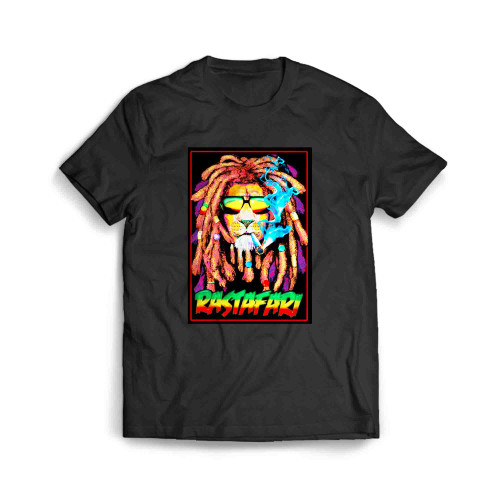 Rastafari Lion Marijuana Bob Marley Men's T-Shirt