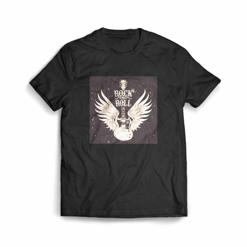 Rock And Roll Music Guitar Angel Men's T-Shirt