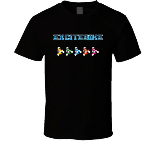 Excitebike Retro Nes Classic Video Game Man's T-Shirt Tee