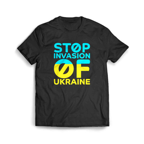 Stop War In Ukraine I Stand With Ukraine Flag Ukraine Strong Ukrainians Support Men's T-Shirt