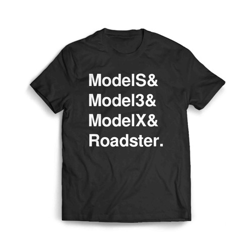 Tesla Models Model3 Modelx Roadster Men's T-Shirt