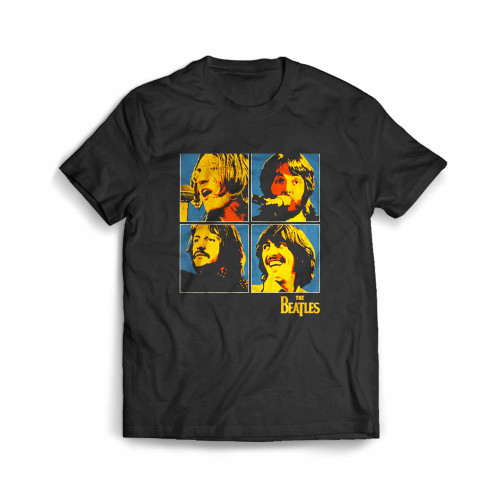 The Beatles Let It Be Band Vintage Photo Portrait Men's T-Shirt