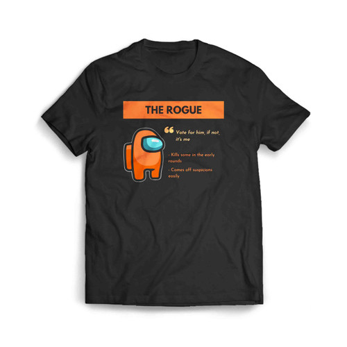 The Orange Player - Among Us Orange Character Pullover Men's T-Shirt