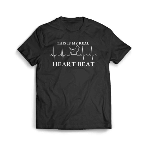 This Is My Real Heart Beat Men's T-Shirt