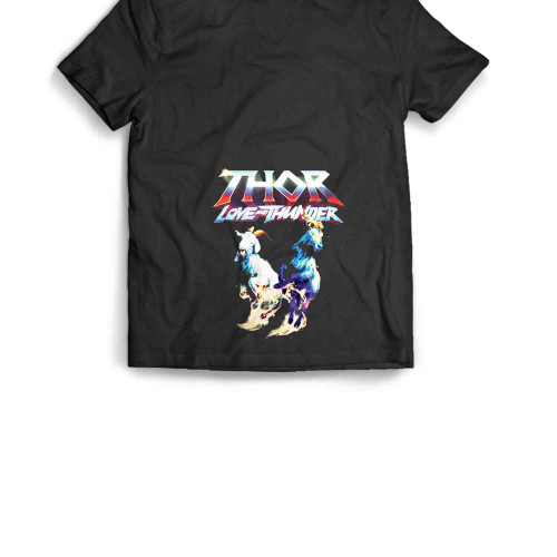 Thor'S Goats Toothgrinder And Toothgnasher Thor Love And Thunder Men's T-Shirt