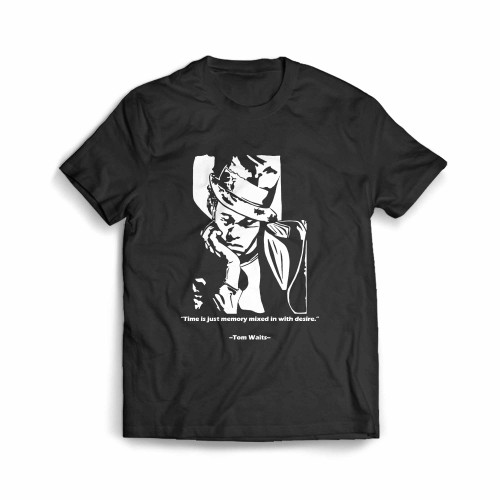 Time Is Just Memory Tom Waits Men's T-Shirt