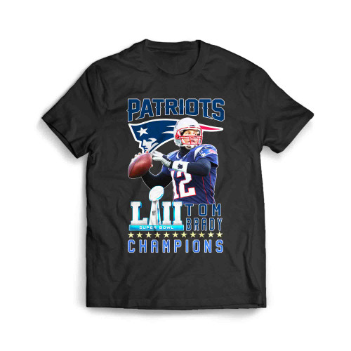 Tom Brady New England Patriots Super Bowl Champions 2018 Men's T-Shirt