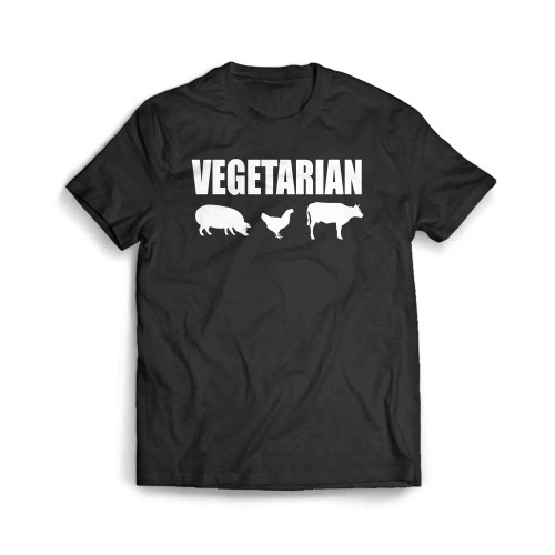 Vegetarian Vegan Animal Men's T-Shirt