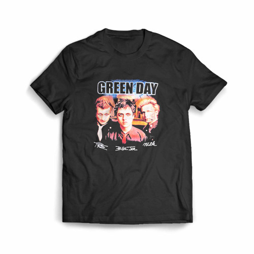 Vintage Greenday American Punk Rock Band Men's T-Shirt