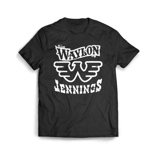 Waylon Jennings Logo Whith Eagle Men's T-Shirt