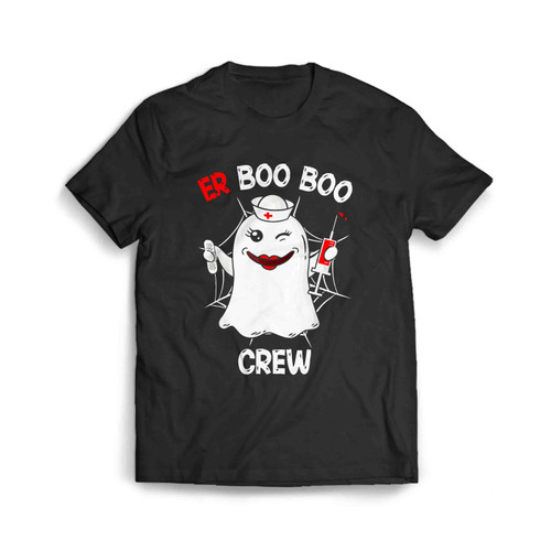 Women Er Boo Boo Crew Nursing Shirt Halloween Nurse Costume Men's T-Shirt