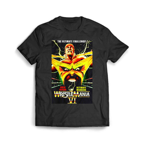 Wrestlemania 6 Hulk Hogan Ultimate Warrior Men's T-Shirt