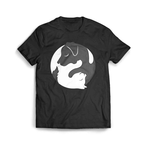Yin Dog Yang Cat Men's T-Shirt