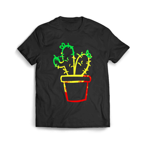 Rasta Colors Rastafari Retro Cactus Reggae Jamaican Culture Premium 49 Men's T-Shirt