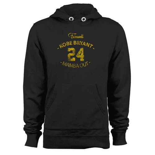 Farewell Kobe Bryant 24 Jersey Mamba Out Vintage Hoodie