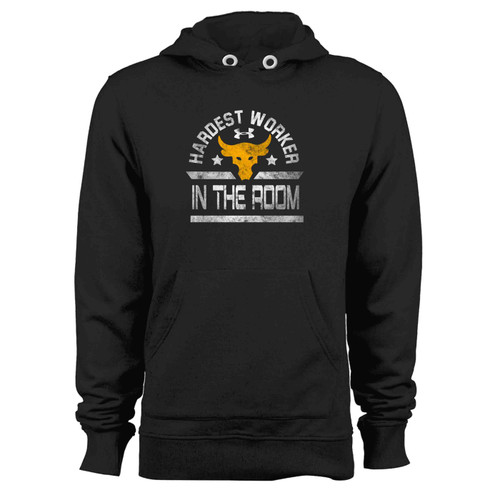 Hardest Worker In The Room The Rock Under Armour Project Grunge Vintage Hoodie