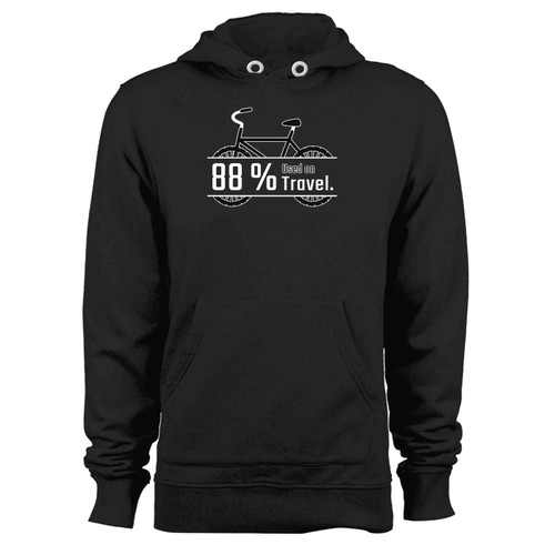 88 Persen Used Bicycle On Travel Hoodie