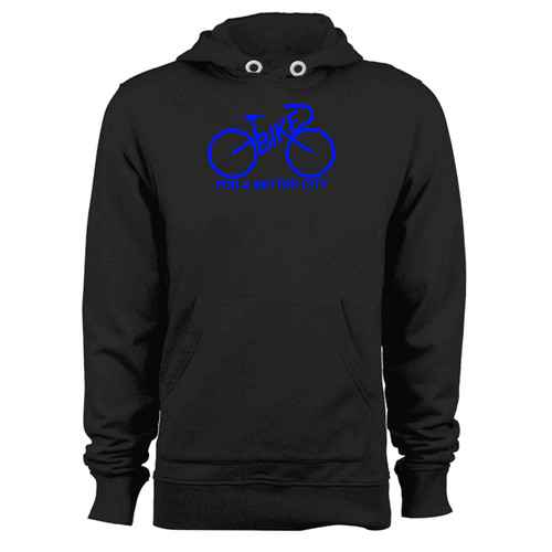 Bike For A Better City Blue Logo Collection Vintage Logo 1970 Bike Lobby New York City Hoodie
