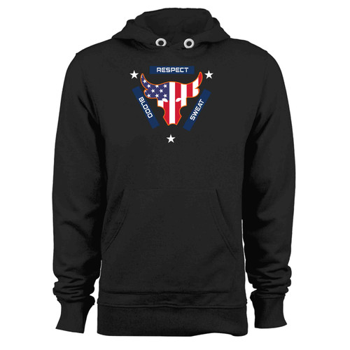 Blood Sweat Respect Usa Flag The Rock Under Armour Project (2) Hoodie