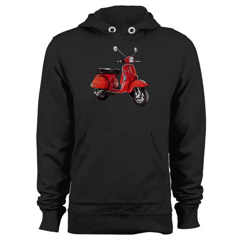 Classic Italian Red Vespa Scooter Hoodie