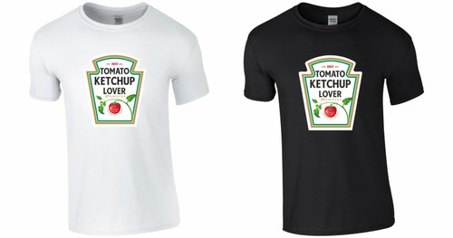 Ketchup Lover Slogan Man's T-Shirt Tee