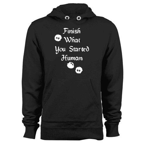 Finish What You Started Human Soot Sprites Totoro Nerdy Anime Hoodie