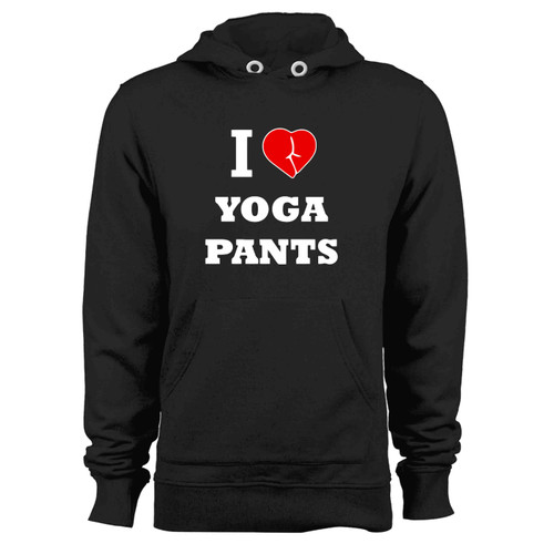 Funny I Heart Yoga Pants Hoodie