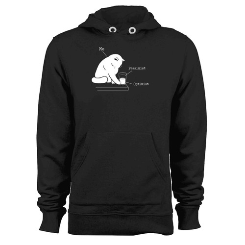 Glass Graphic Optimist And Pessimist Hoodie Glass Graphic Optimist And Pessimist Hoodie