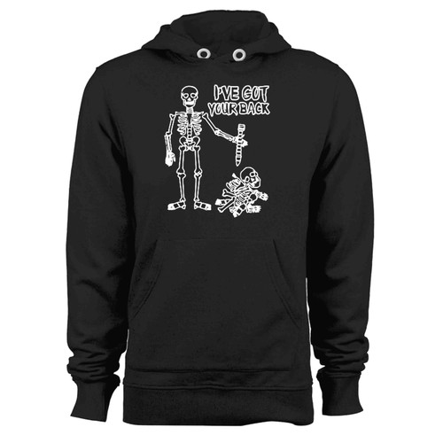 I Ve Got Your Back Funny Halloween Skeleton Hoodie