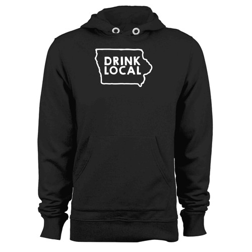 Iowa Drink Local Beer White Hoodie