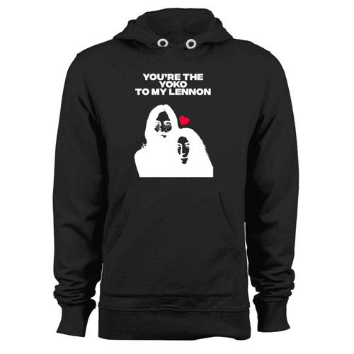 John Lennon Yoko Ono Valentines Rock And Roll Hoodie