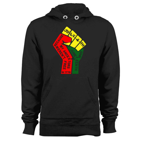 Juneteenth Is My Independence Day Not July 4Th Juneteenthafrican American Flag Pride Hoodie