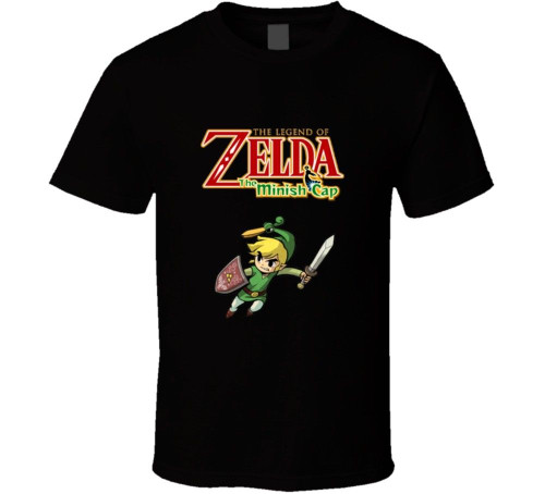The Legend Of Zelda The Minish Cap Man's T-Shirt Tee The Legend Of Zelda The Minish Cap Man's T-Shirt Tee