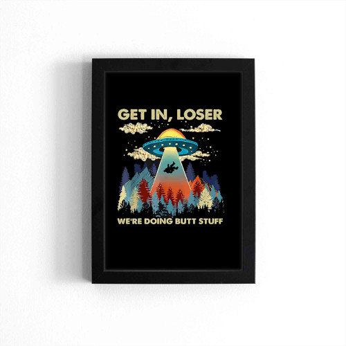 Bigfoot Alien Ufo Poster