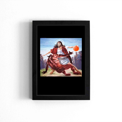 Jesus Crossing Up The Devil Christian Poster