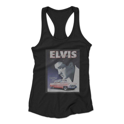 Elvis Presley Cadillac Women Racerback Tank Top