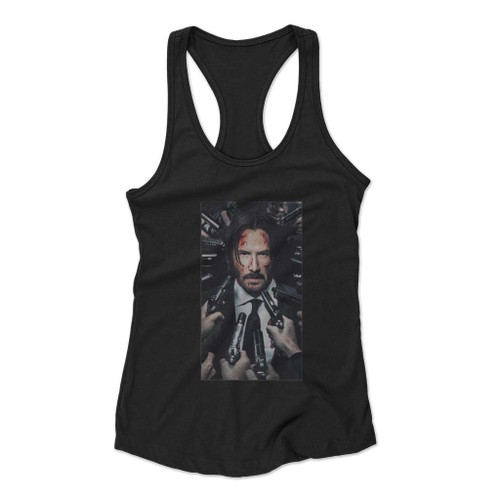 John Wick Chapter 4 Vintage Women Racerback Tank Top