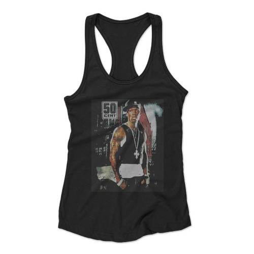 50 Cent Many Man Black Rapper Racerback Tank Top  Racerback tank top, Tank  tops, Tank top fashion