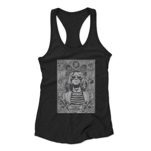 Nirvana Band In Utero Nirvana Tour Kurt Cobain Women Racerback Tank Top