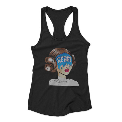 Rebel Princess Cartoon Women Racerback Tank Top